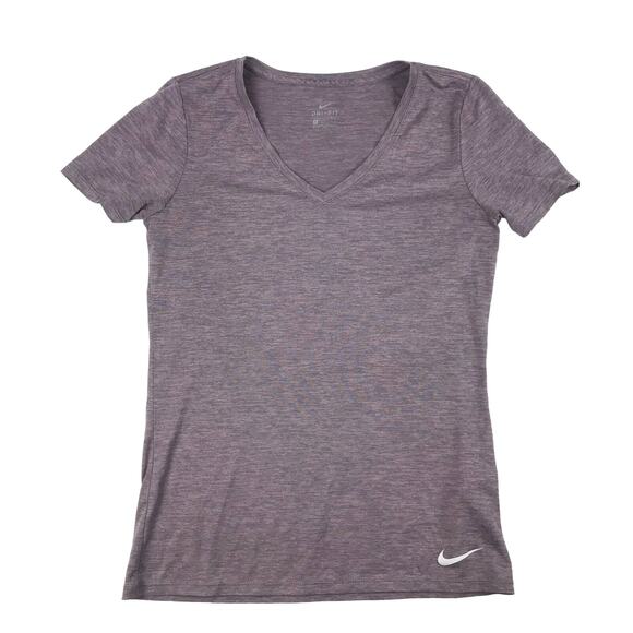 nike dri‎ fit t shirt womens small berry color - Picture 1 of 9